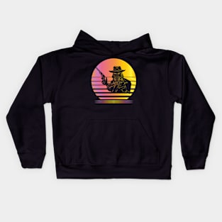 Western Legends Synthwave - Board Game Inspired Graphic - Tabletop Gaming  - BGG Kids Hoodie